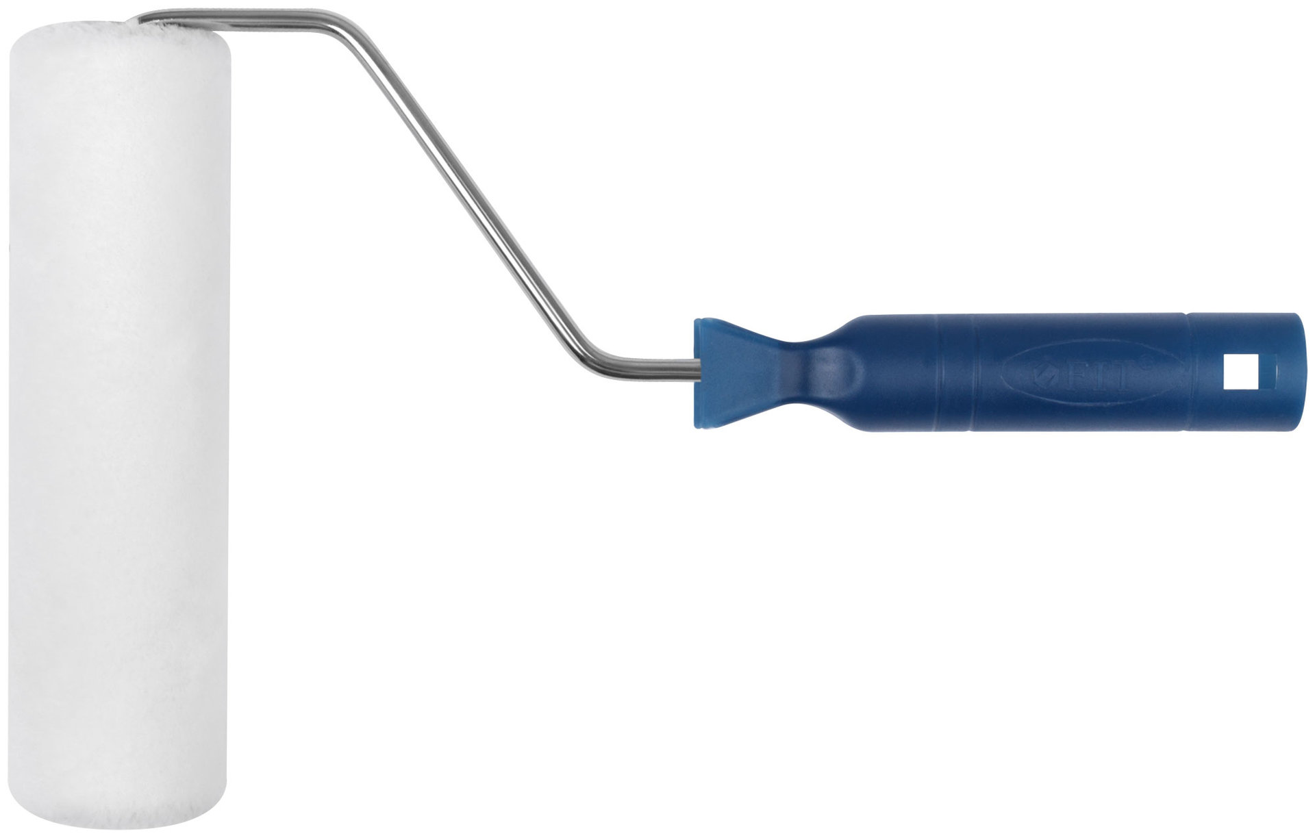 Валик велюровый, диаметр 40/48 мм, бюгель 6 мм, ворс 4 мм, белый, 180 мм (02133)