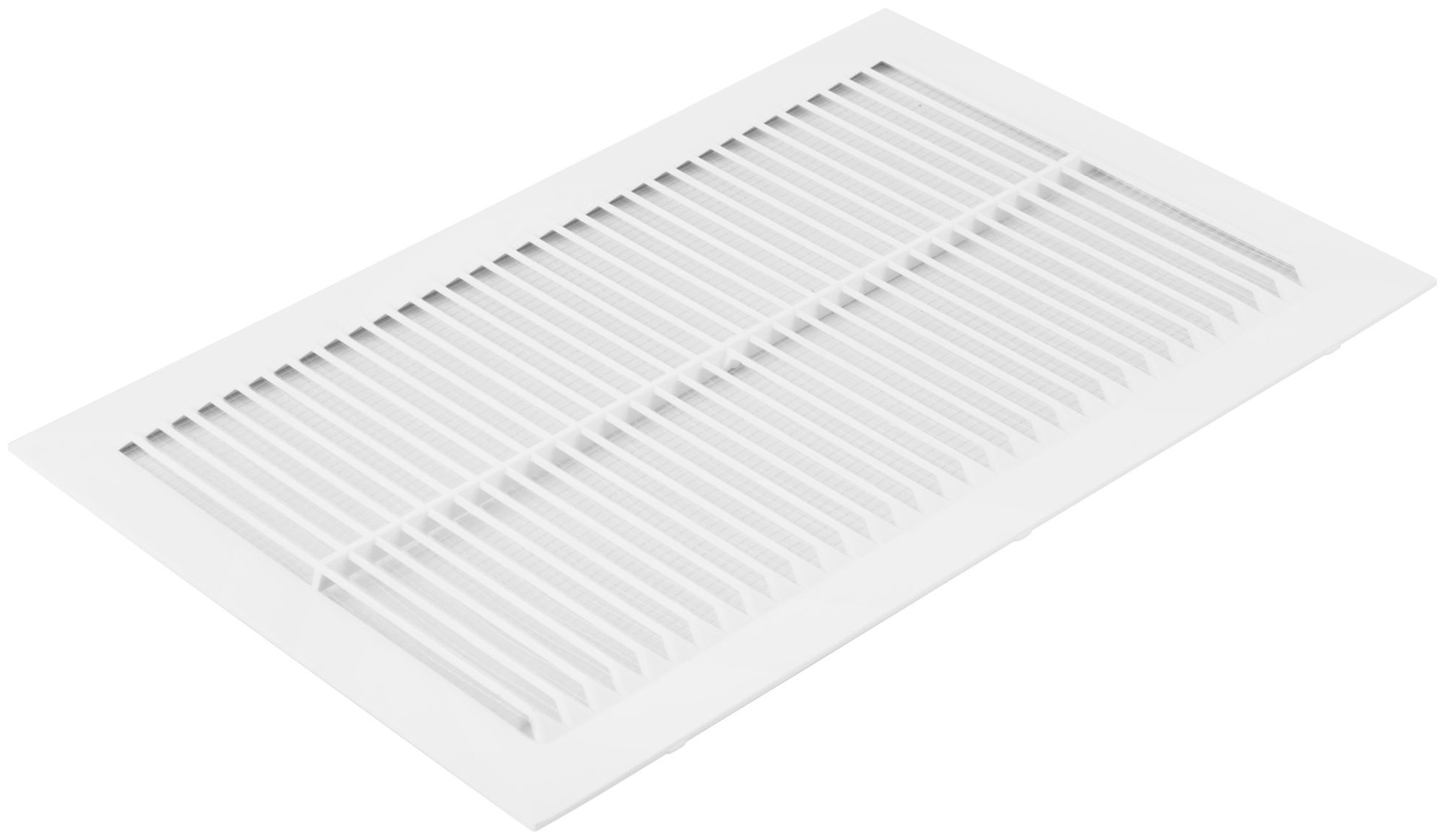 Вентиляционная решетка, пластиковая, 200 х 300 мм, с сеткой (75051)