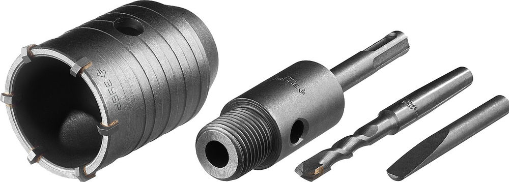 Коронка по бетону с державкой 50 мм, SDS-Plus, 6Т ЗУБР Профессионал 2918-50