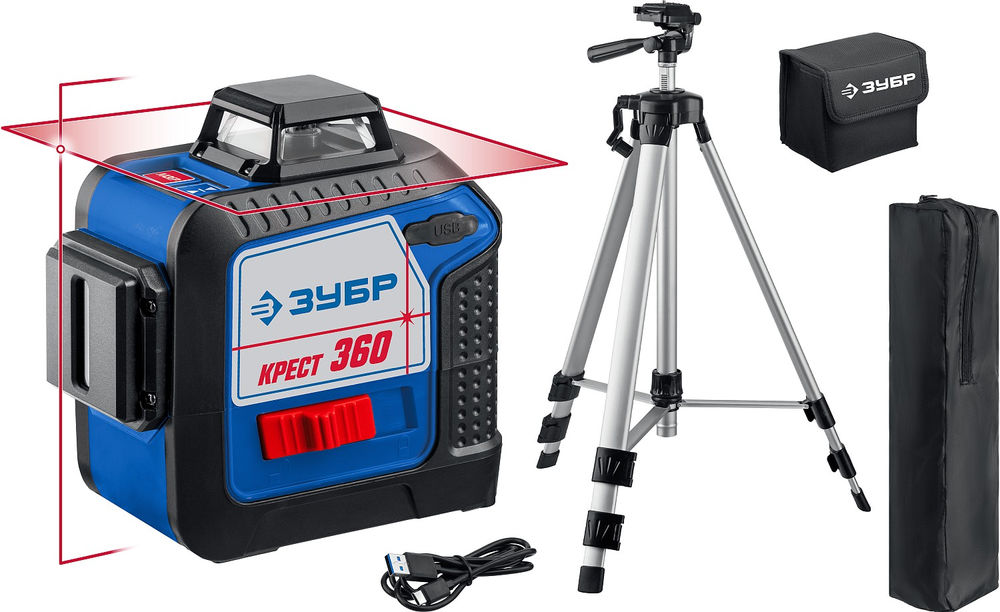 Лазерный нивелир Крест 360 №2, 20 - 70 м ЗУБР Профессионал 34906-2_z01