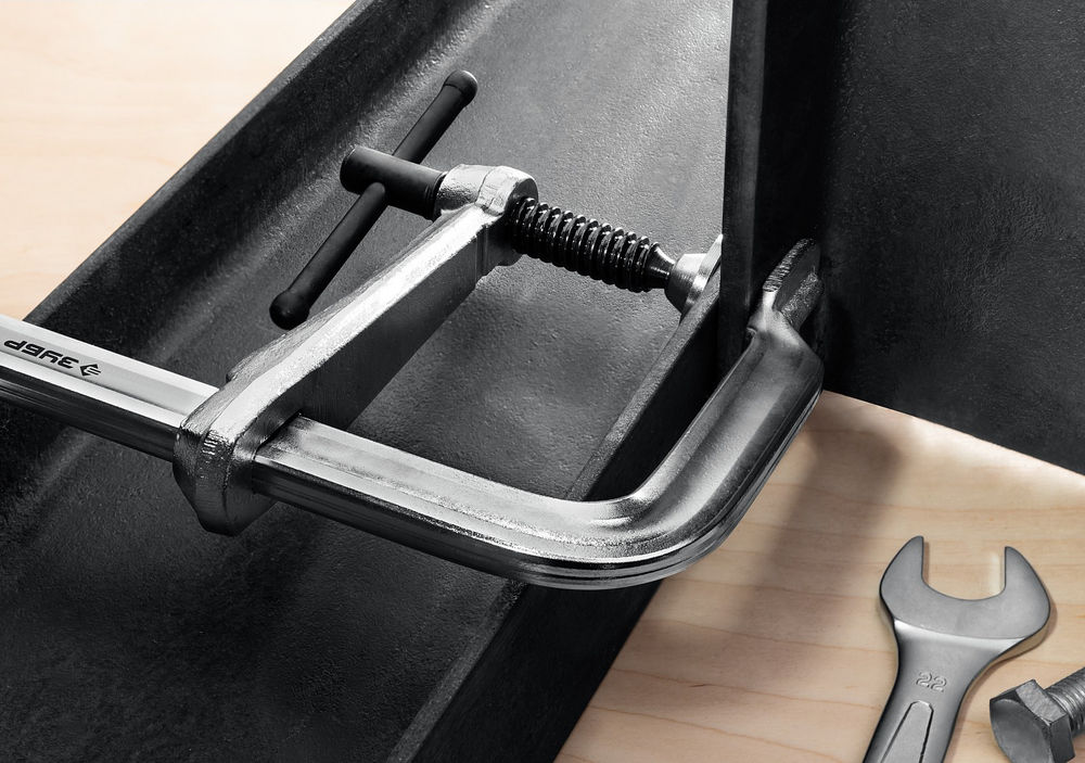 Цельнокованая струбцина КС-500/120, F, 500 х 120 мм ЗУБР Профессионал 32157-120-500