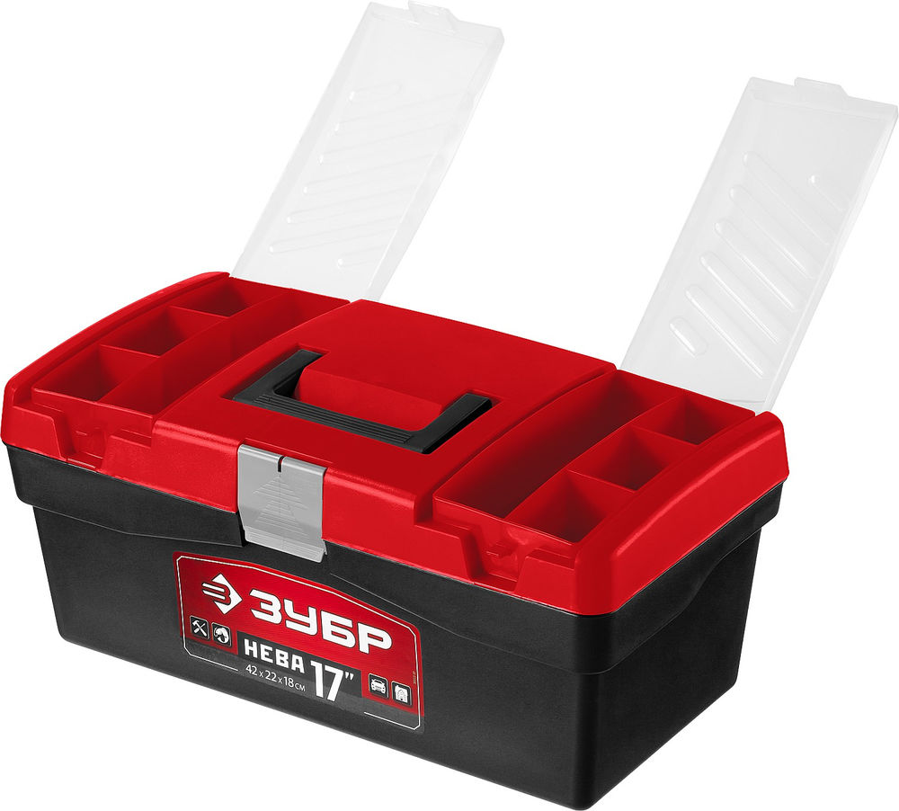 Пластиковый ящик для инструментов 420 х 220 х 180 мм 17 ЗУБР НЕВА-17 38323-17