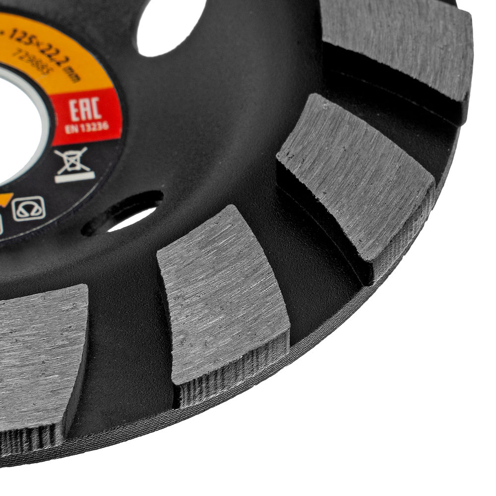 Чашка алмазная зачистная, 125 мм, турбо-сегмент Sparta (729885)