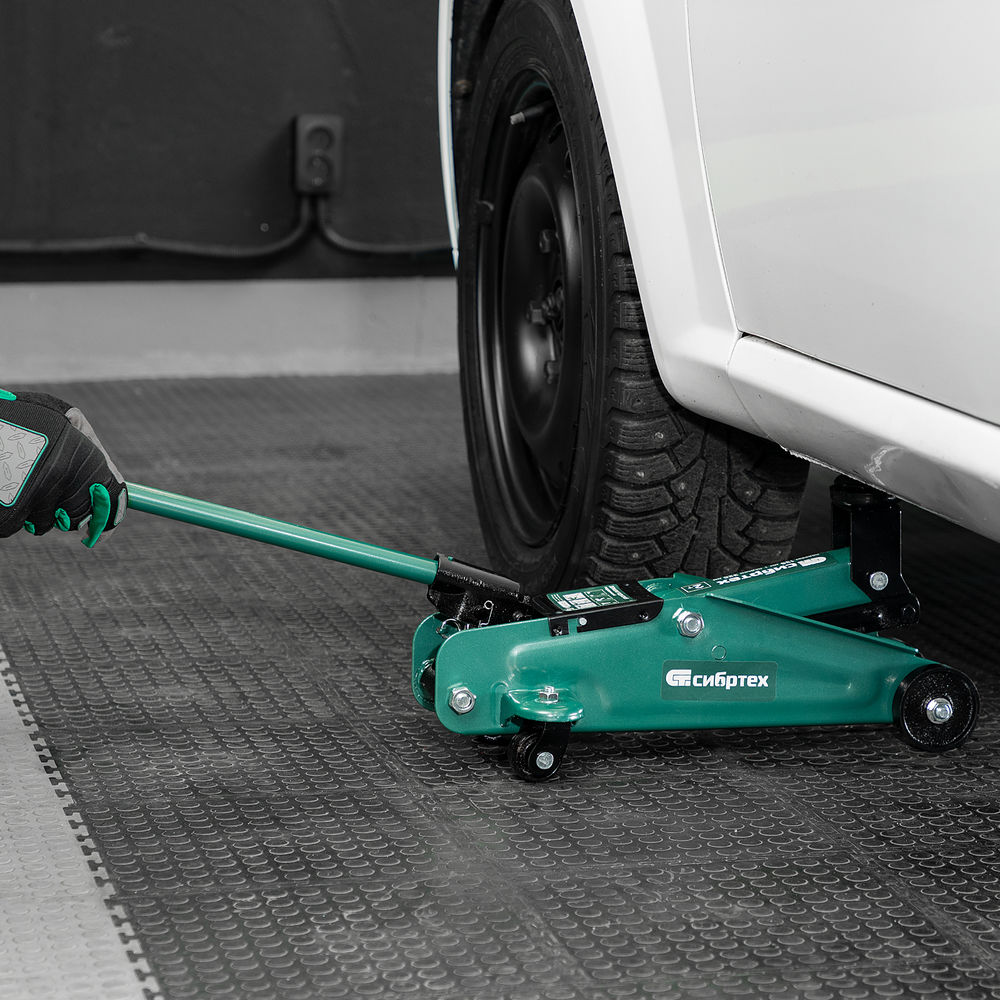 Домкрат гидравлический подкатной, 2 т, 135-320 мм Сибртех