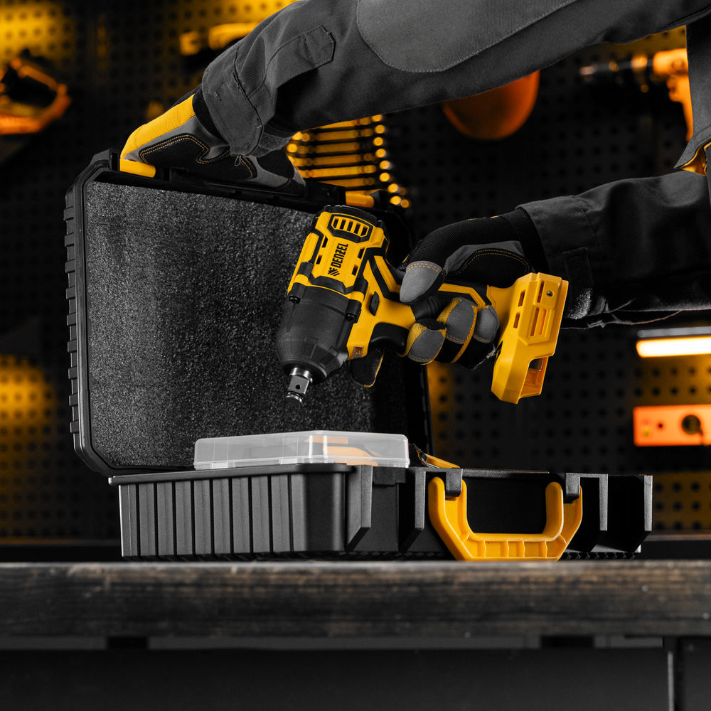 Гайковерт ударный аккумуляторный бесщет. CIWH-BL-20-500, Li-Ion, 20 В// Denzel (26524)