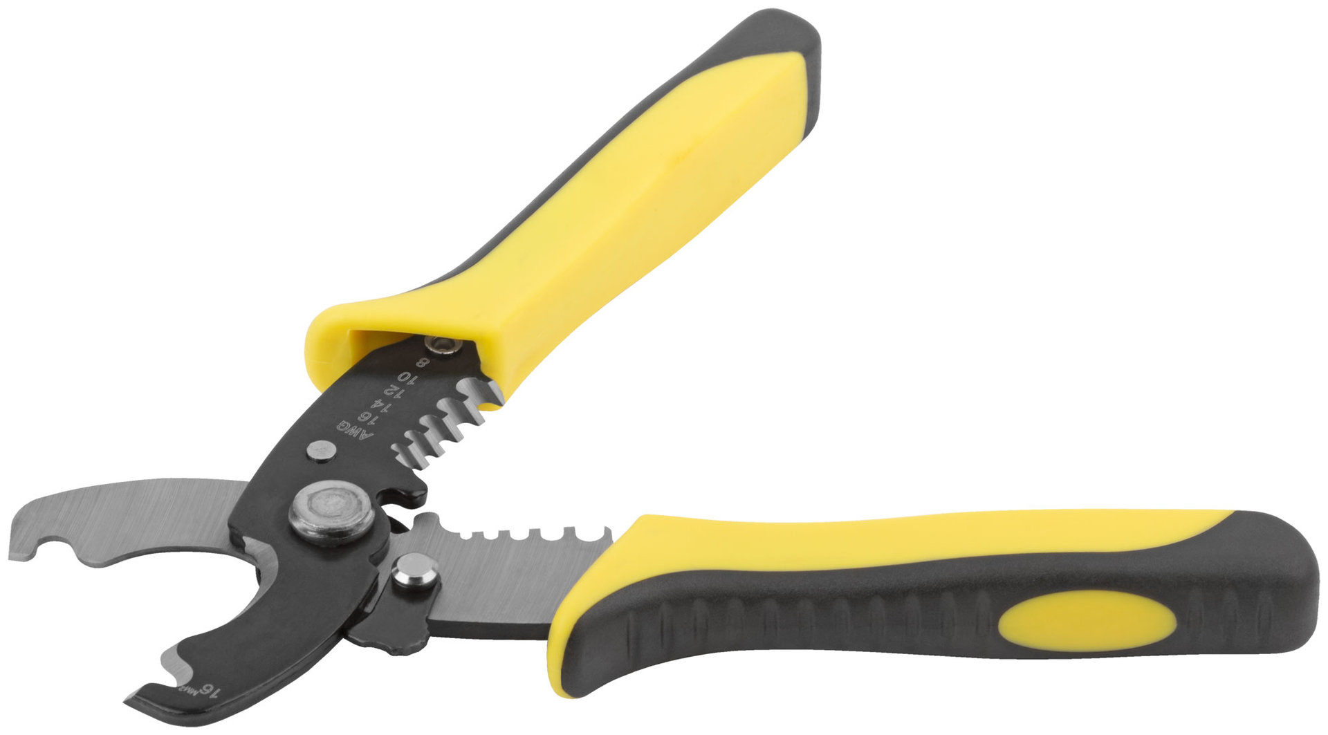 Кабелерез со съемником изоляции 1,3-4,6 мм, 180 мм (60051)