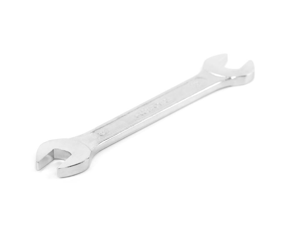 Ключ гаечный (рожковый) двусторонний 11х14 хромированный HORTZ