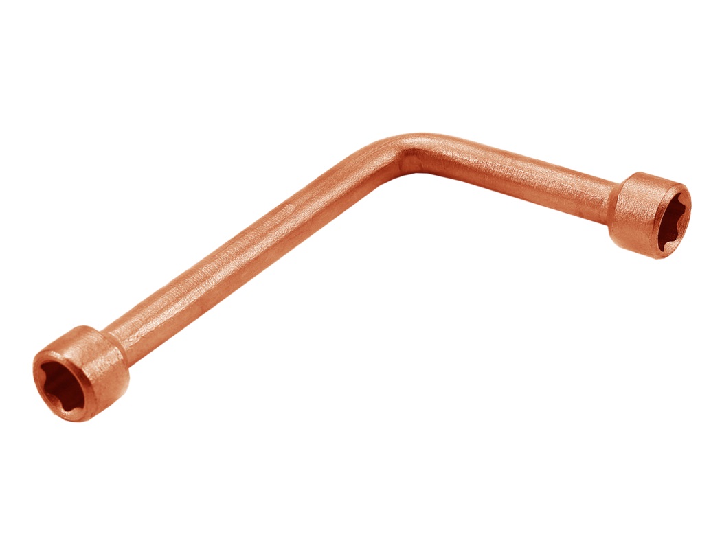 Ключ торцевой изогнутый 15 омеднение