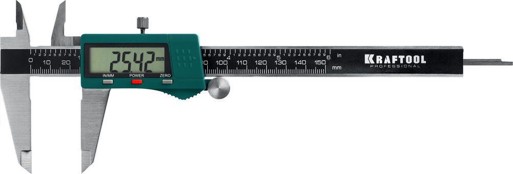 Металлический электронный штангенциркуль 150 мм, высокоточный KRAFTOOL 34460-150