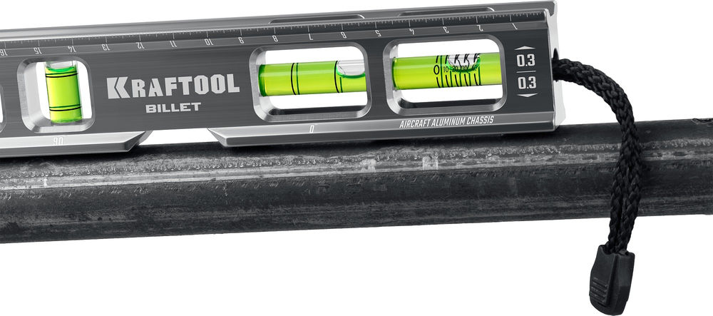 Брусковый магнитный уровень BILLET-20, 8 в 1, 200 мм, точность 0.3 мм/м, 4 глазка KRAFTOOL 34790