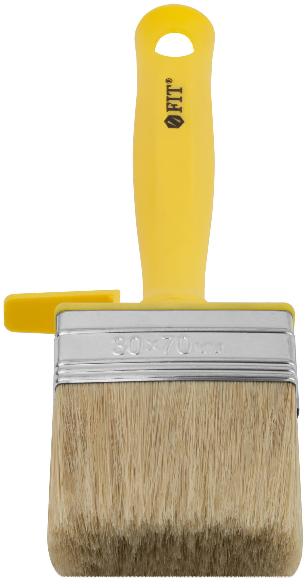 Макловица, натур.светлая щетина, пластиковый корпус, полая ручка, мини 30 х 70 мм (01641)