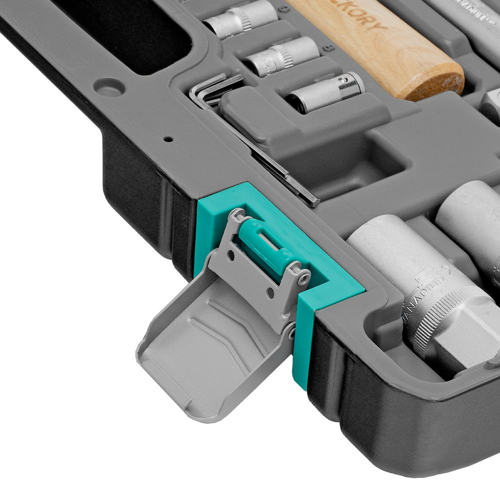 Набор инструментов, 1/2, Cr-V, S2, усиленный кейс, 58 предметов Stels