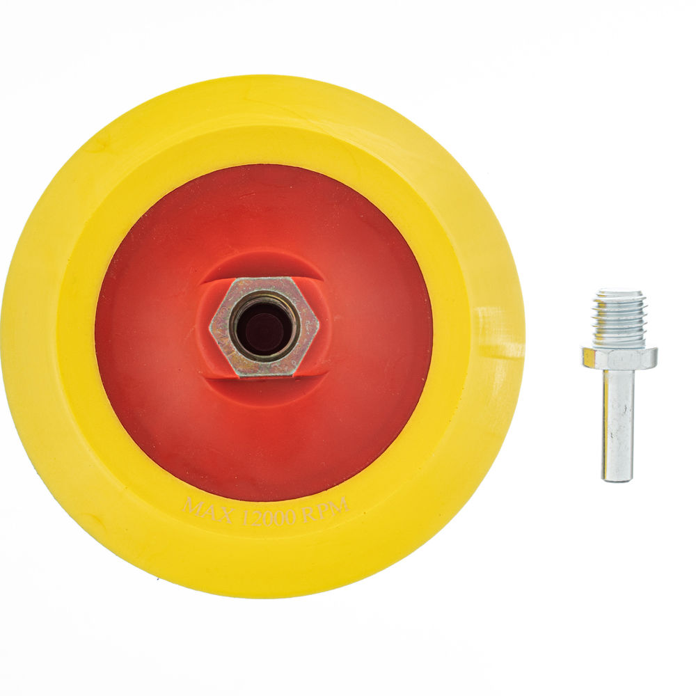 Насадка для дрели и УШМ с липучкой, 125 мм, мягкая Matrix (76212)