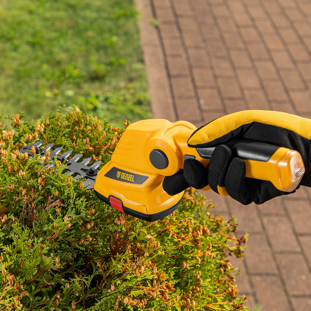 Ножницы-кусторез аккумуляторные G411 с акк. 3.6В Li-Ion 1.5 Ач Denzel (96817)