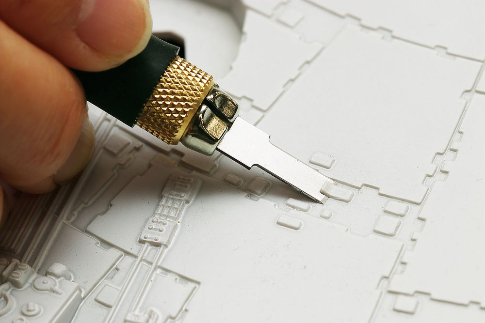 Перовой нож с профильными лезвиями 6 мм, 4 шт OLFA OL-AK-4