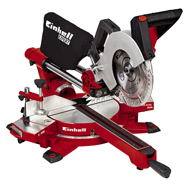 Пила торцовочная Einhell TE-SM 2131 Dual, 1600Вт,210х30мм,пропил 310х65мм,расширители X-Tend (4300860)