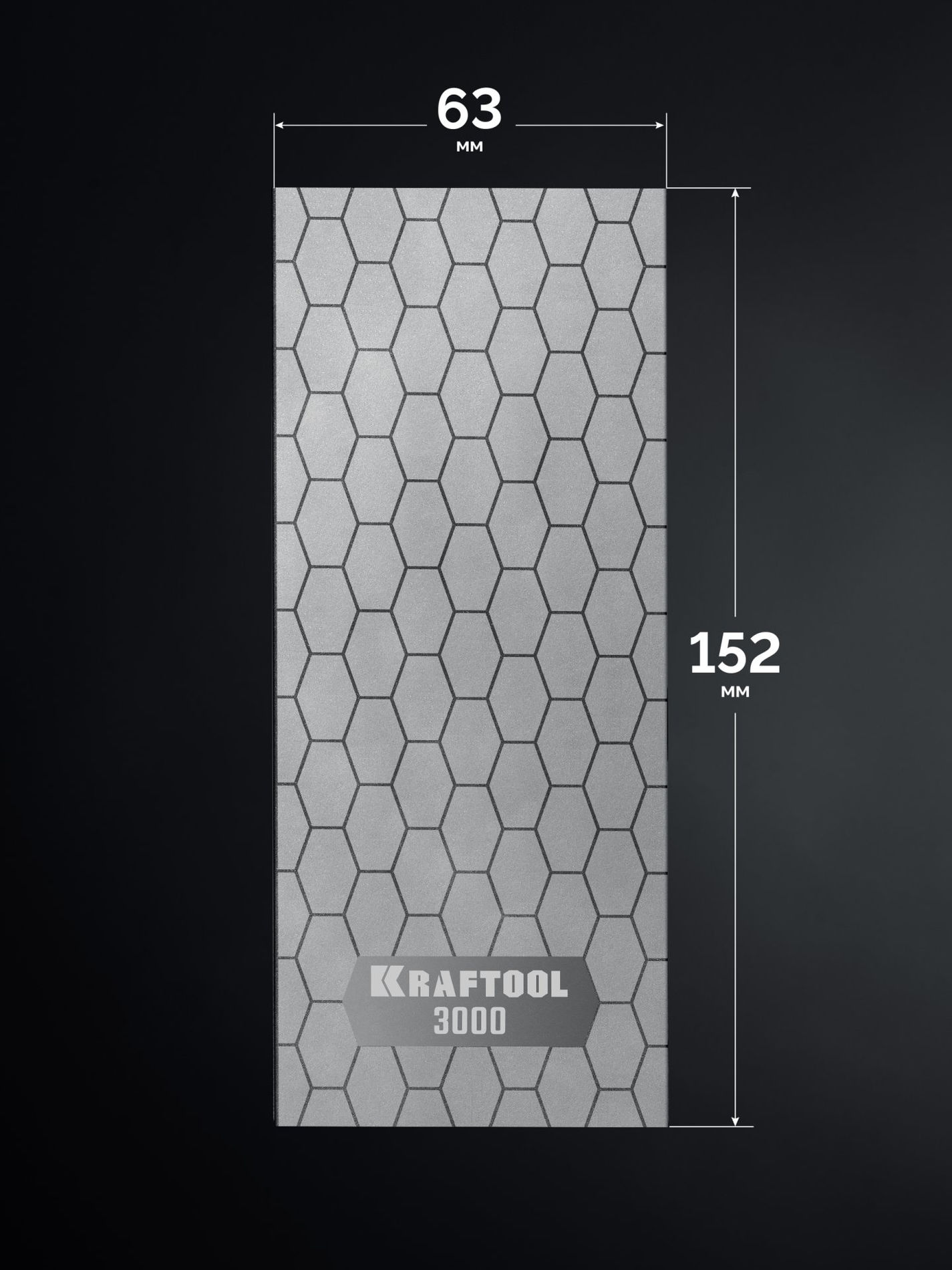 Пластина алмазная заточная 63?152 мм Р3000 DIAMOND KRAFTOOL 35710-3000