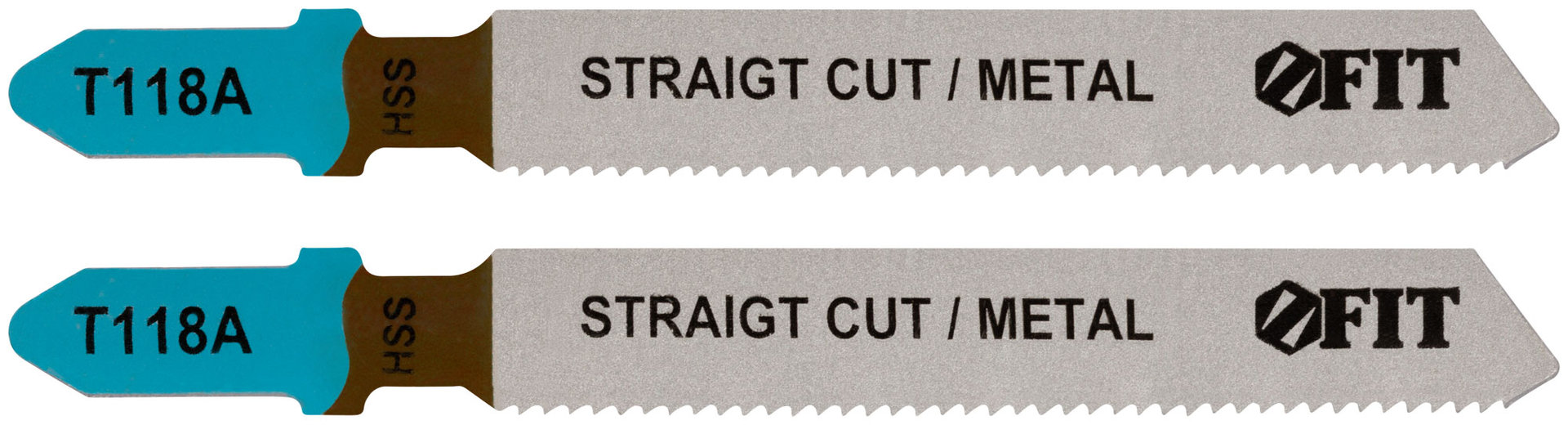 Полотна по металлу, HSS, фрезерованные, волнистые зубья, 76/51/1,2 мм (T118A), 2 шт. (40964)