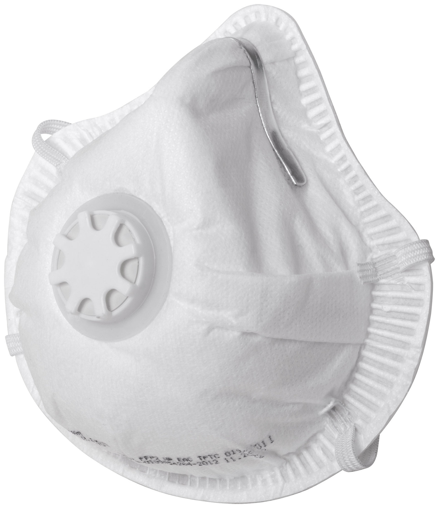 Полумаска фильтрующая, FFP2, формованная, 3-х слойная, с клапаном (12296)