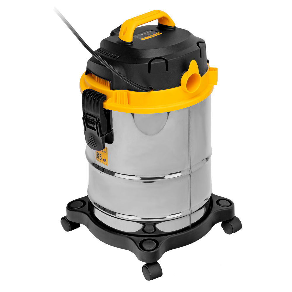 Пылесос строительный SVC15, 1200 Вт, бак 15 л, шланг 2 м Denzel (28201)