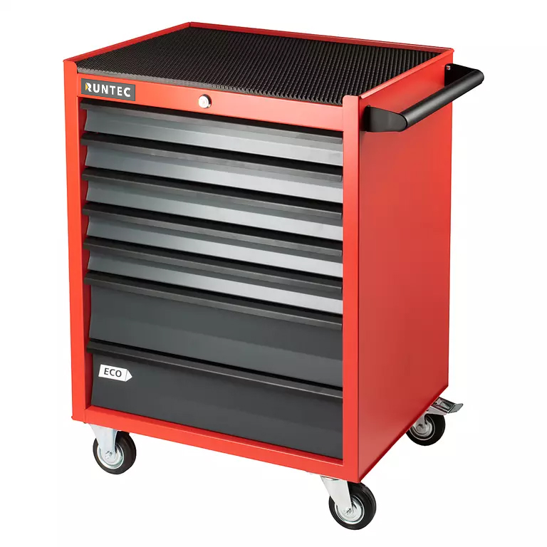 Тележка инструментальная 7 полочная ECO красная RUNTEC RTEC-7R