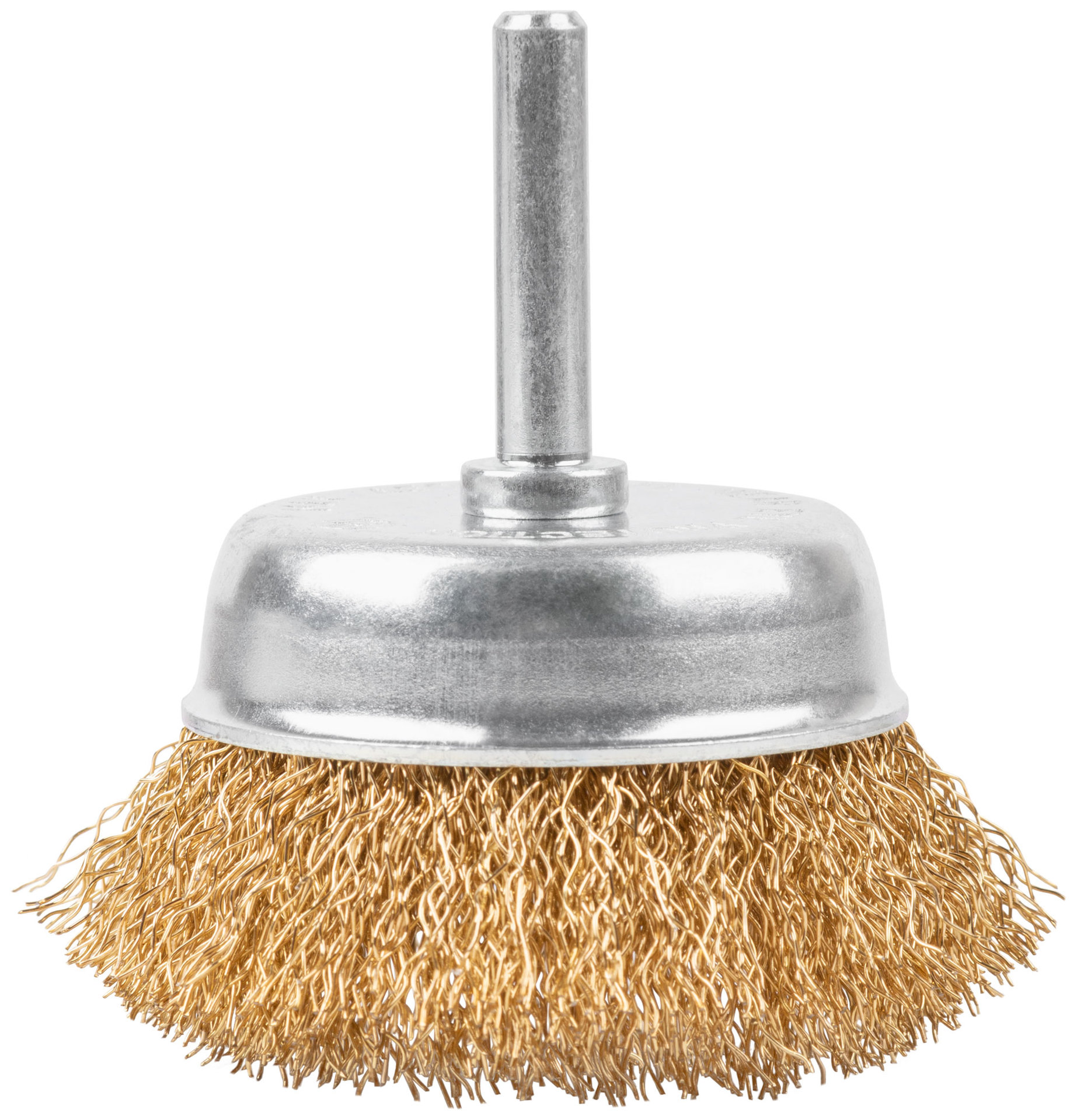 Щетка для дрели, тип Чашка, латун. витая проволока 0,3 мм, 65 мм, блистер, CUTOP Profi (82-911)