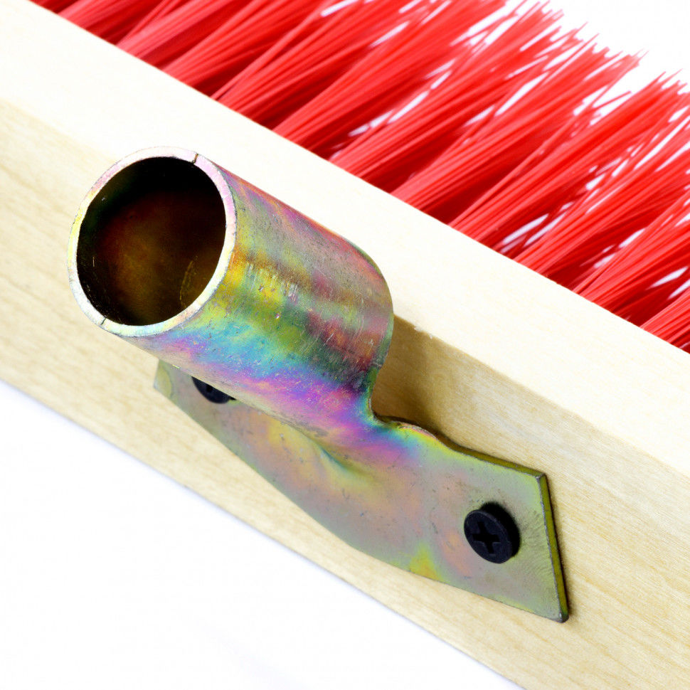 Щетка строительная 400 мм, 5 рядов, жесткая щетина, железная тулейка, без черенка Сибртех (84621)