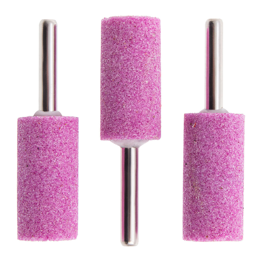 Шарошка абразивная, цилиндр удлиненный, 19 x 38 x 6 мм, F46, 3 шт Matrix (76007)