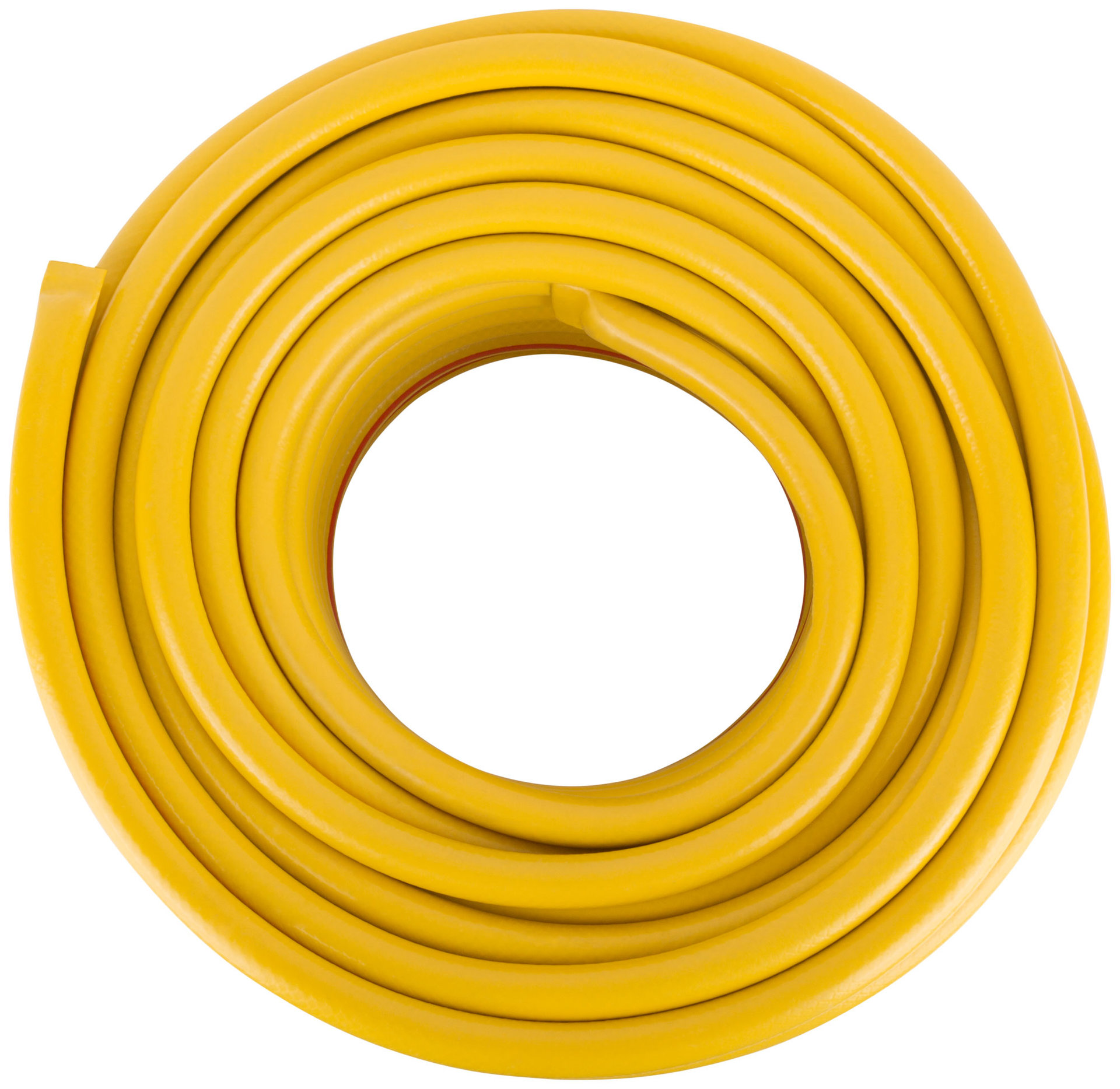 Шланг поливочный трехслойный армированный, желтый 3/4 х 2,2 мм х 50 м (76319)