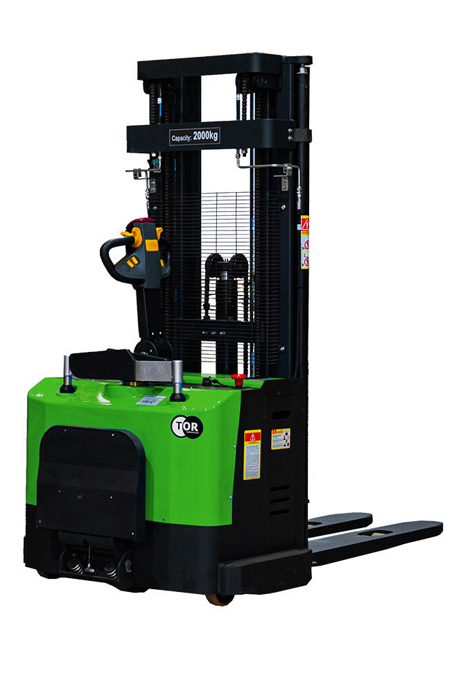 Штабелер самоходный 2,0 т 5,5 м TOR ES20T4 Li-ion 24/200 В/Ач ЭУР, Curtis, H-мачта (с платформой) (1048439)