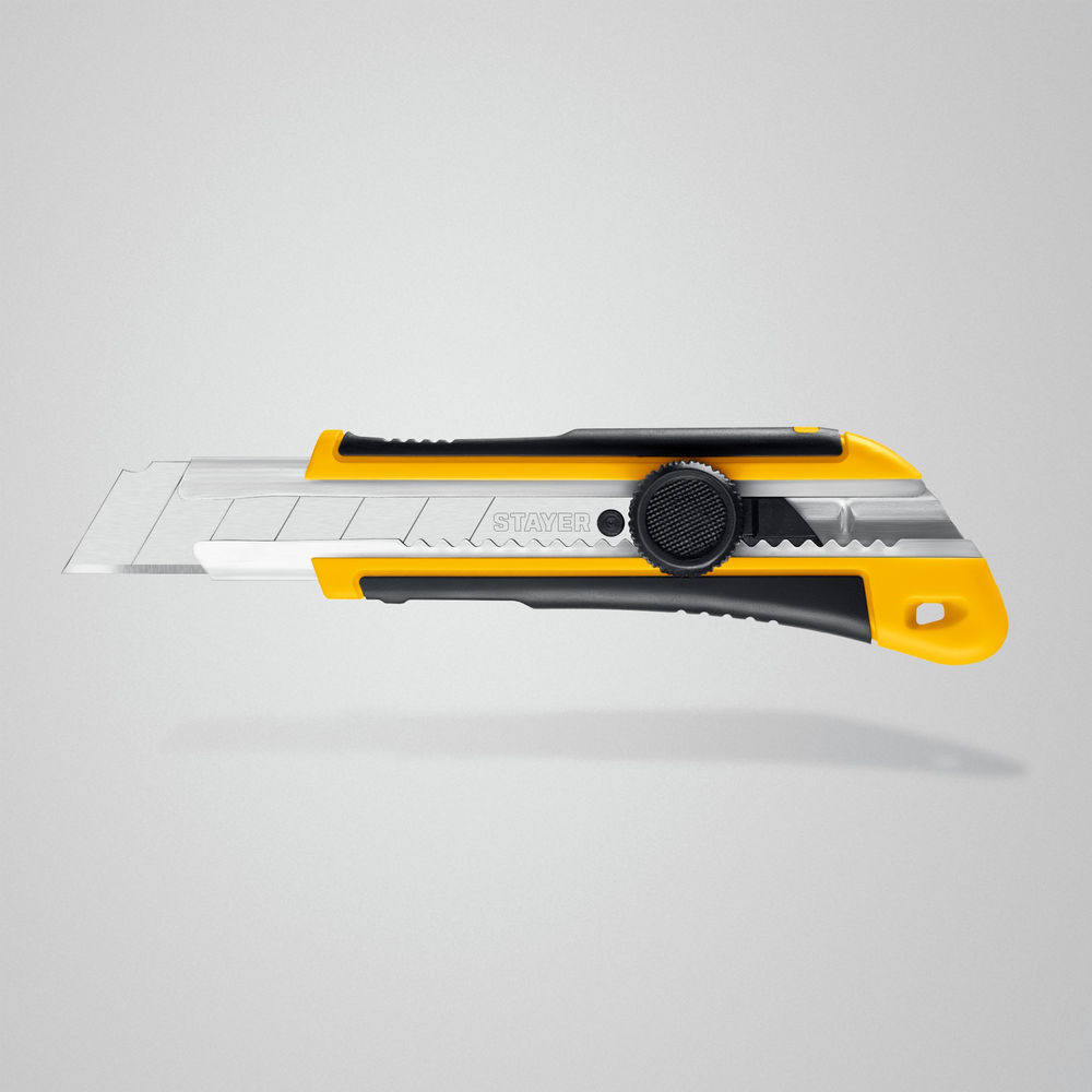 Нож 25 мм с винтовым фиксатором HERCULES-25 STAYER 09147