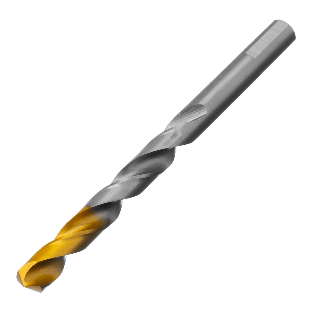 Сверло спиральное по металлу 10 x 133 мм, Р6М5, Golden Tip Denzel (718242)