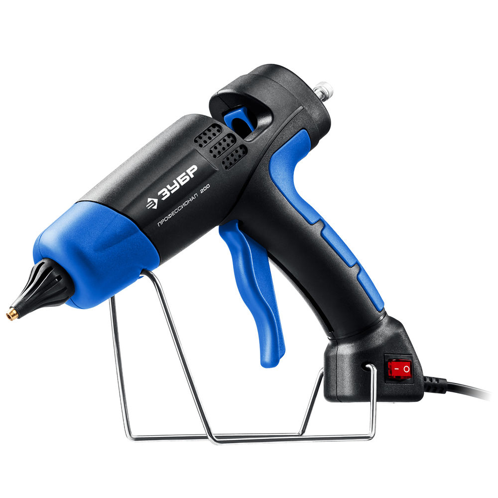 Пистолет термоклеевой электрический 200, d 11 мм, 20 г/мин ЗУБР Профессионал 06852-11