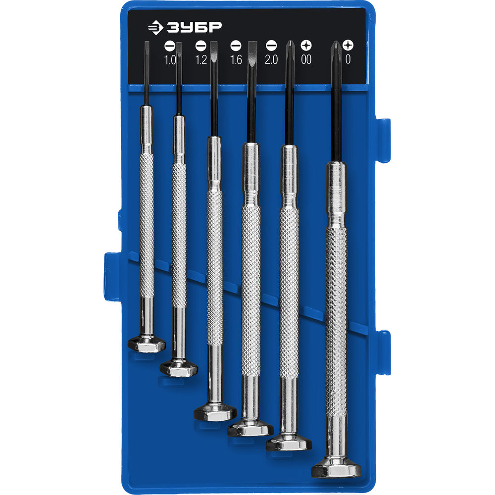 Набор часовых отверток 6 предм. Профессионал ЗУБР Часовщик 25666