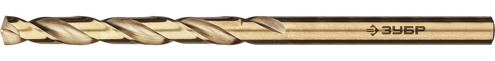 Сверло по металлу 4.0 х 75 мм, сталь Р6М5К5, класс А Кобальт ЗУБР Профессионал 29626-4