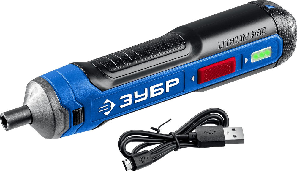 Отвертка аккумуляторная ZUBR GO 4 Vmax ЗУБР Профессионал PSD-4