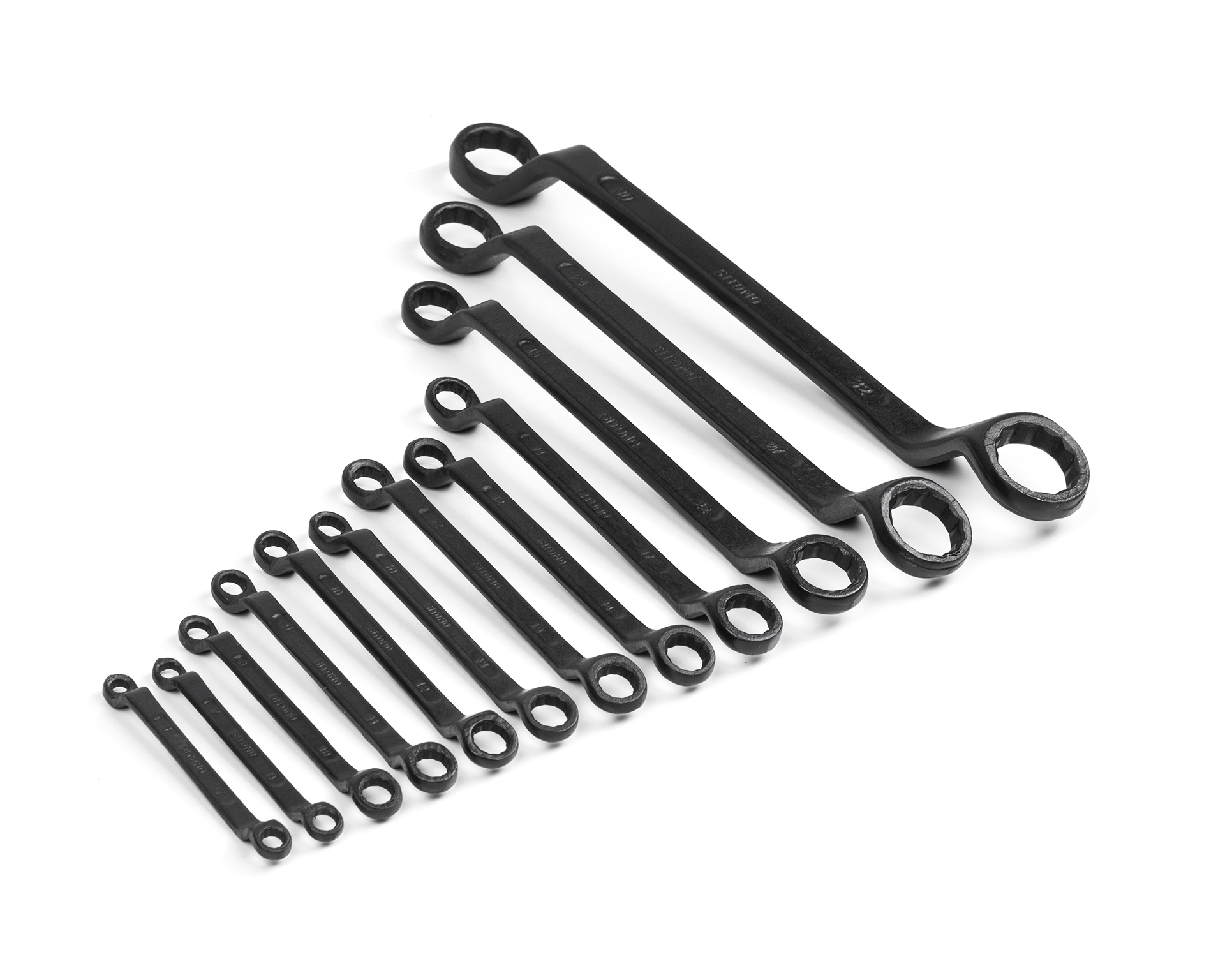 Набор ключей накидных двусторонних 12 шт. (6-32) брезентовая сумка SITOMO