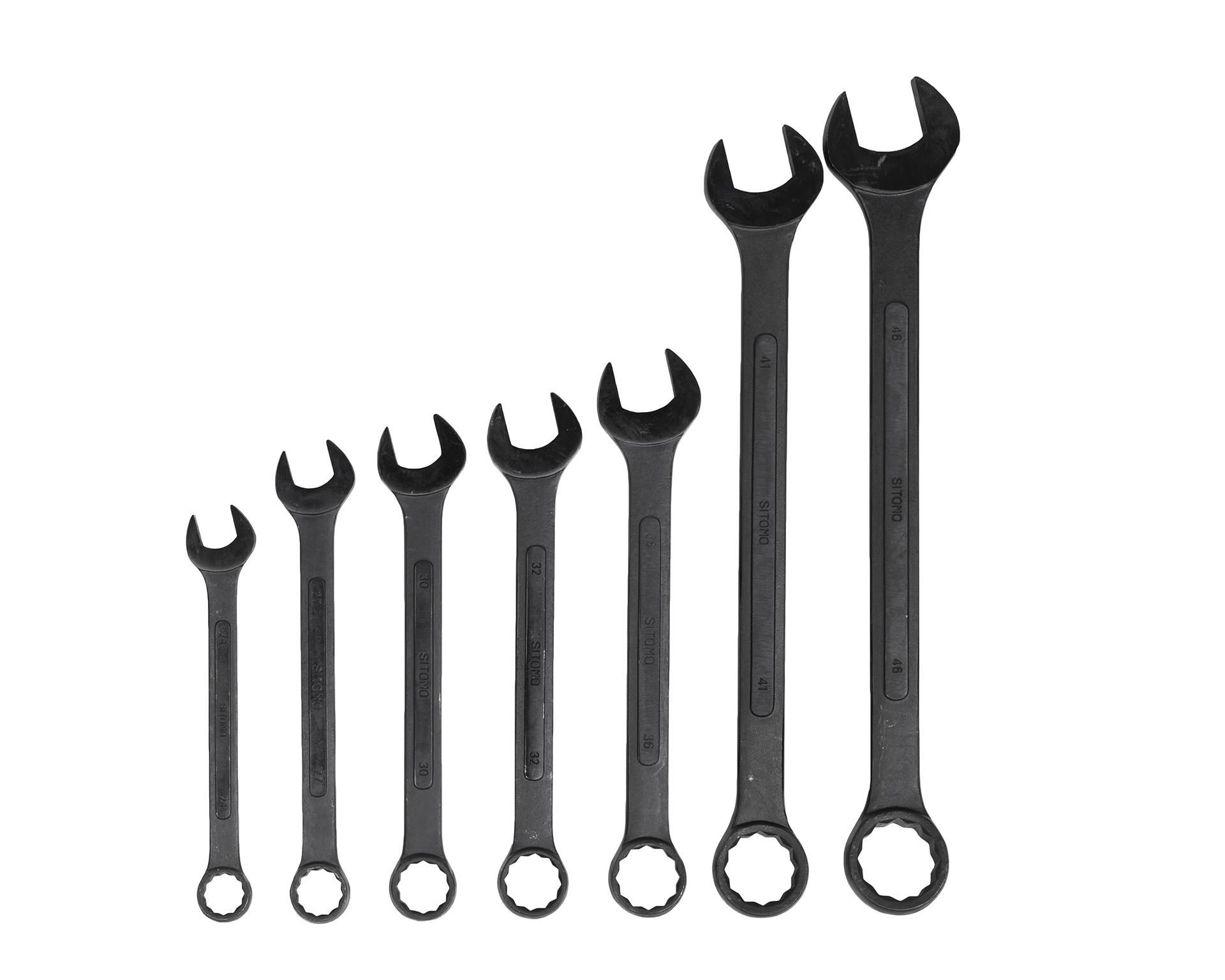 Набор ключей гаечных комбинированных 7 шт. (24-46) брезентовая сумка  SITOMO