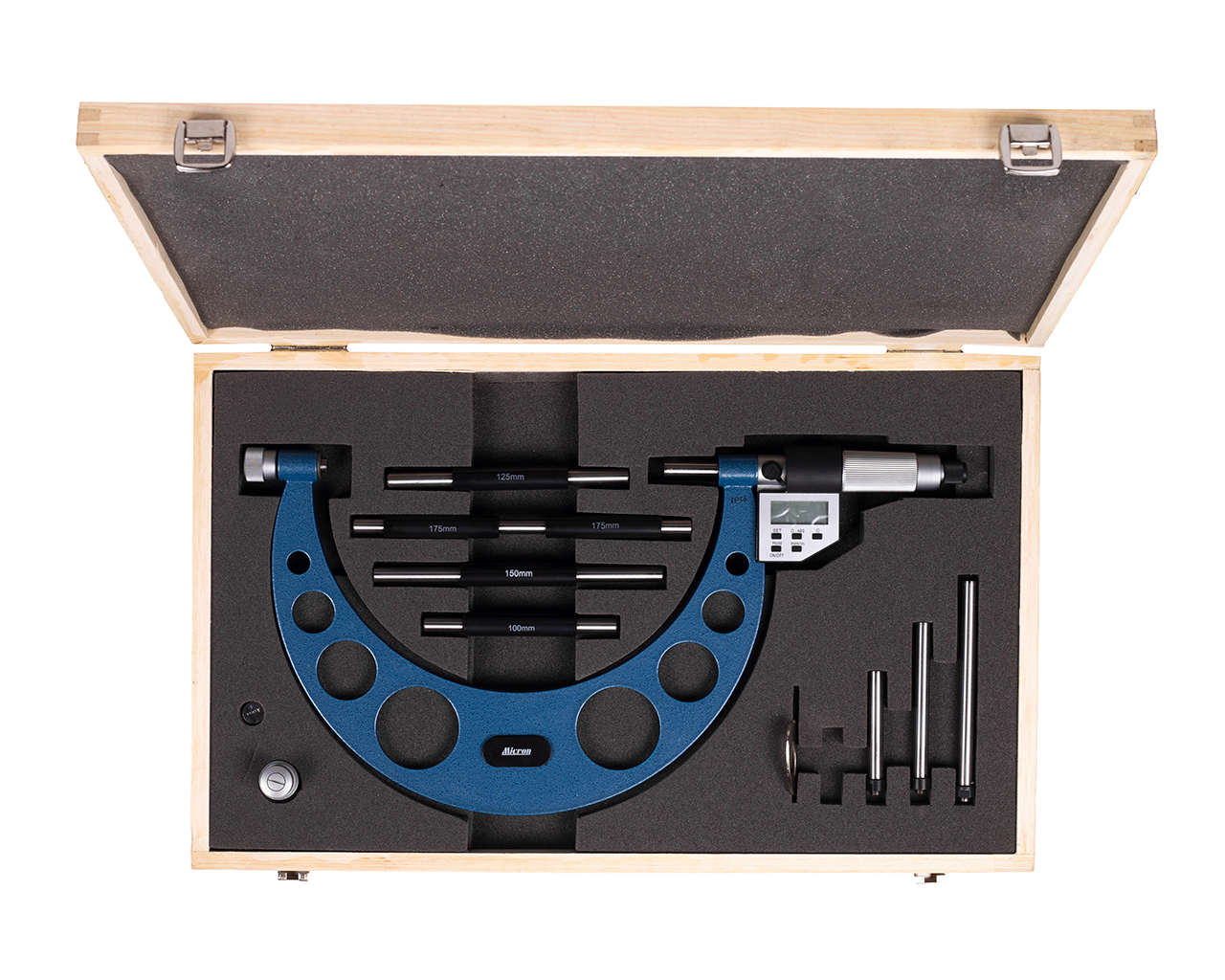 Микрометр МКЦС- 200 0,001 электронный 5-кн. с калибровкой Микрон