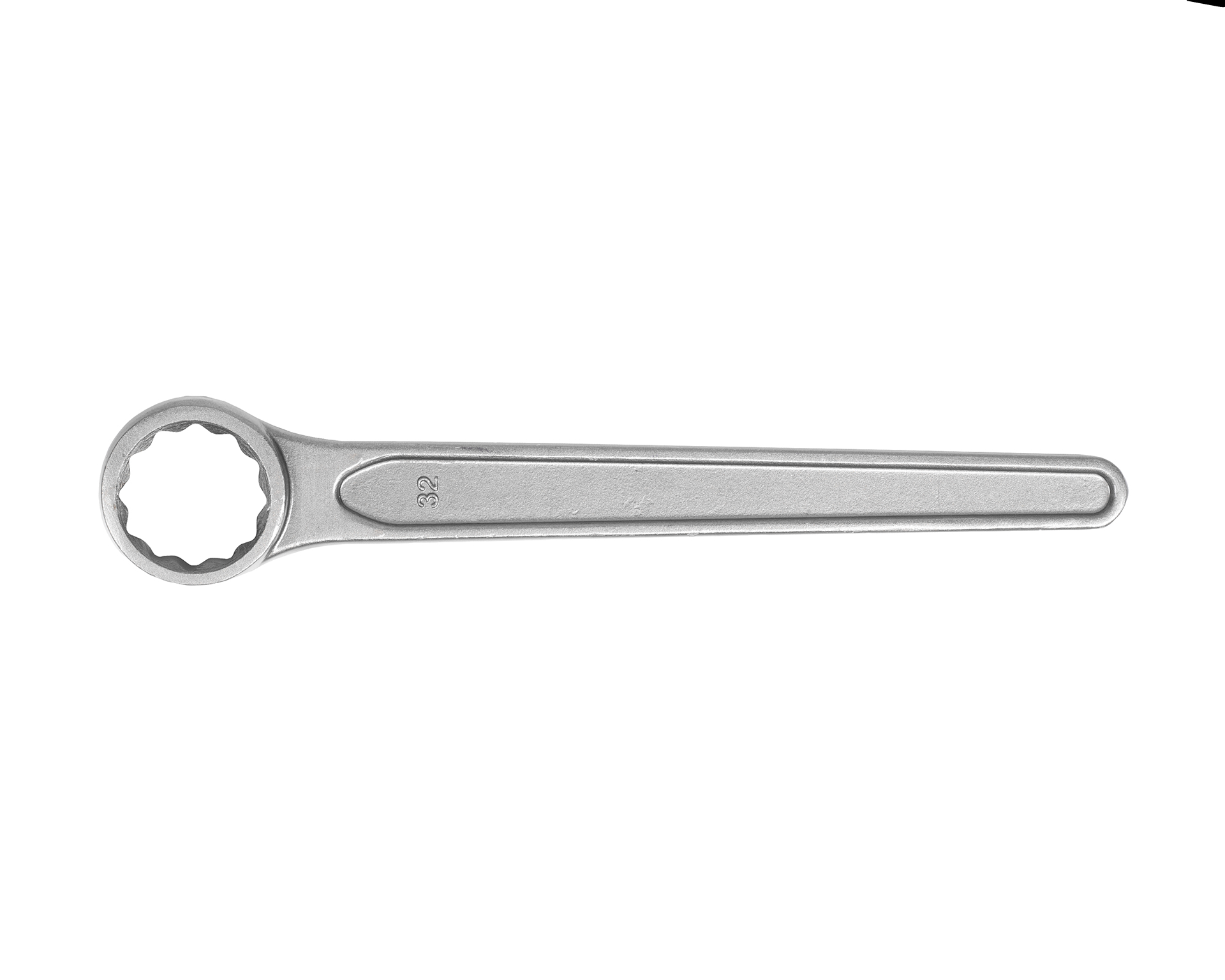 Ключ накидной односторонний 32 мм прямой длинная ручка HORTZ