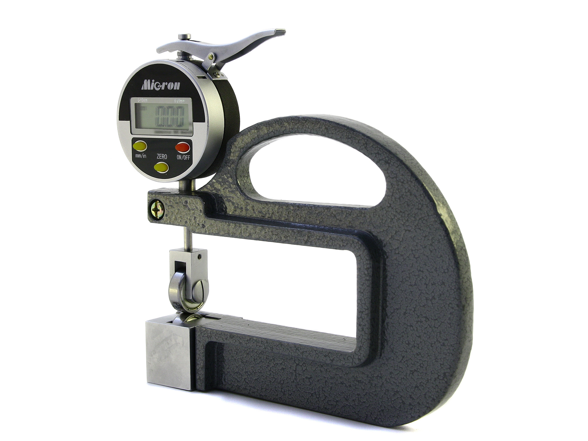 Толщиномер индикаторный электронный ТРЛЦ 0- 10 0,01 роликовый, ручной Микрон