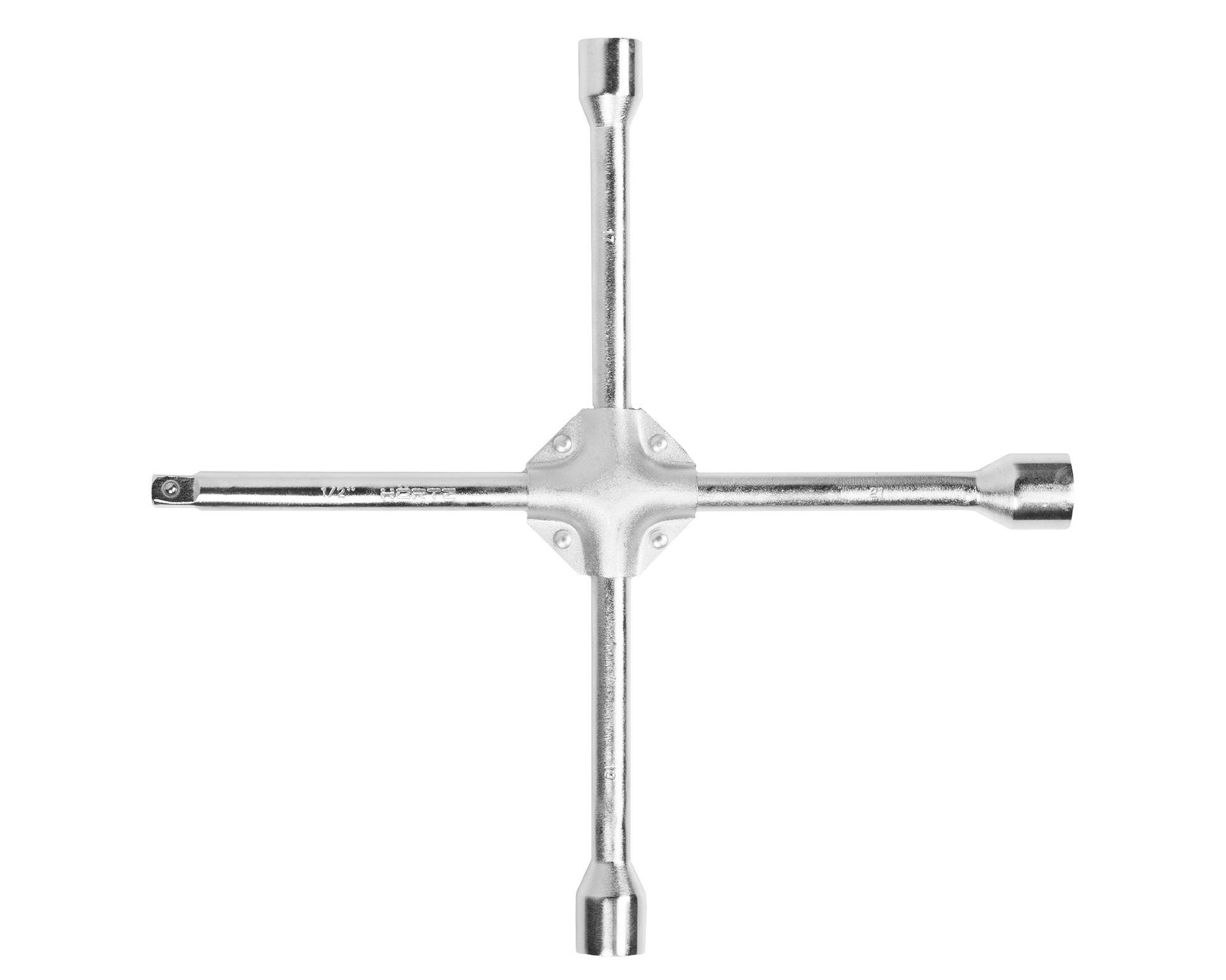 Ключ баллонный крестовой 17х19х21х1/2 усиленный HORTZ