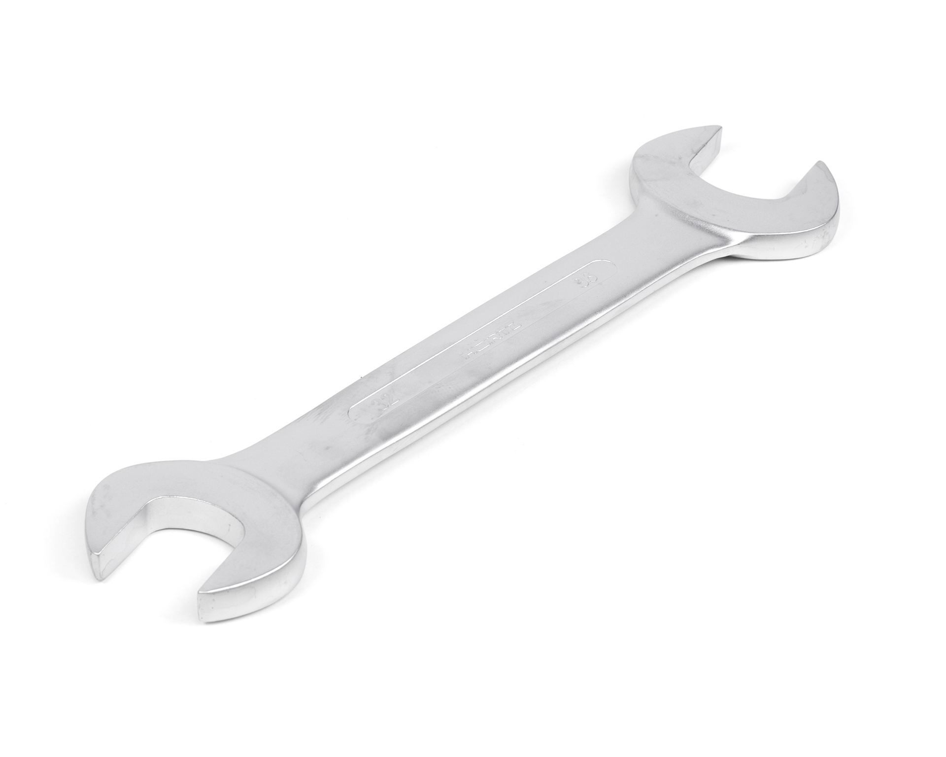 Ключ гаечный рожковый двусторонний 32х36 мм хромирование HORTZ (7811-0043)