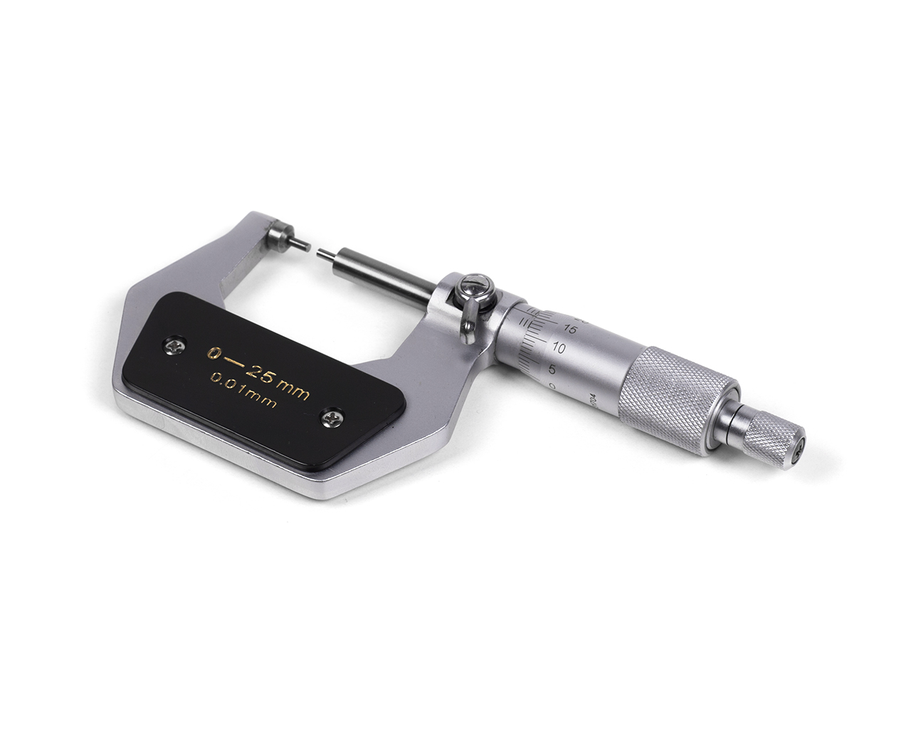 Микрометр с малыми измерительными губками МК-МП- 25 0,01 с калибровкой Микрон