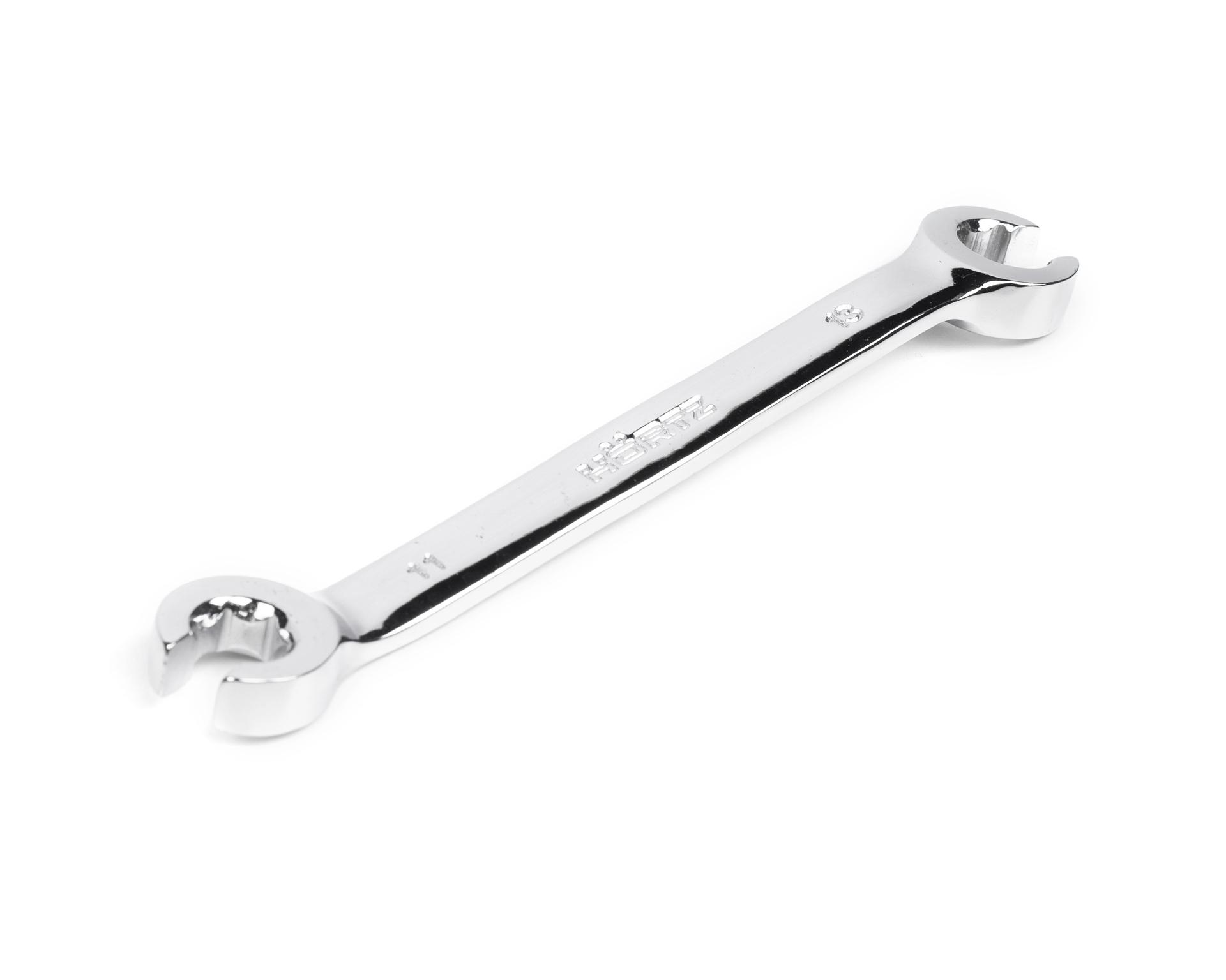 Ключ накидной разрезной двусторонний 11х13 мм хромирование HORTZ