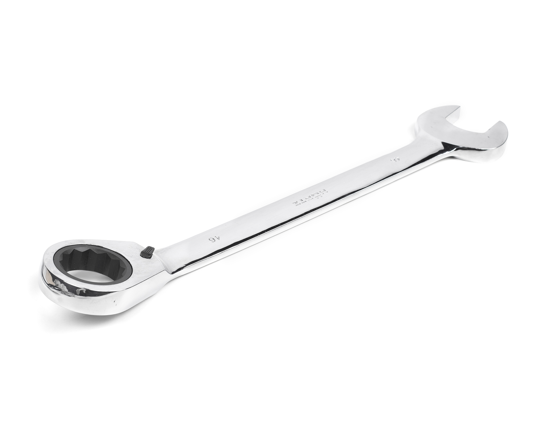 Ключ комбинированный трещоточный реверсивный 46х46 мм хромирование HORTZ