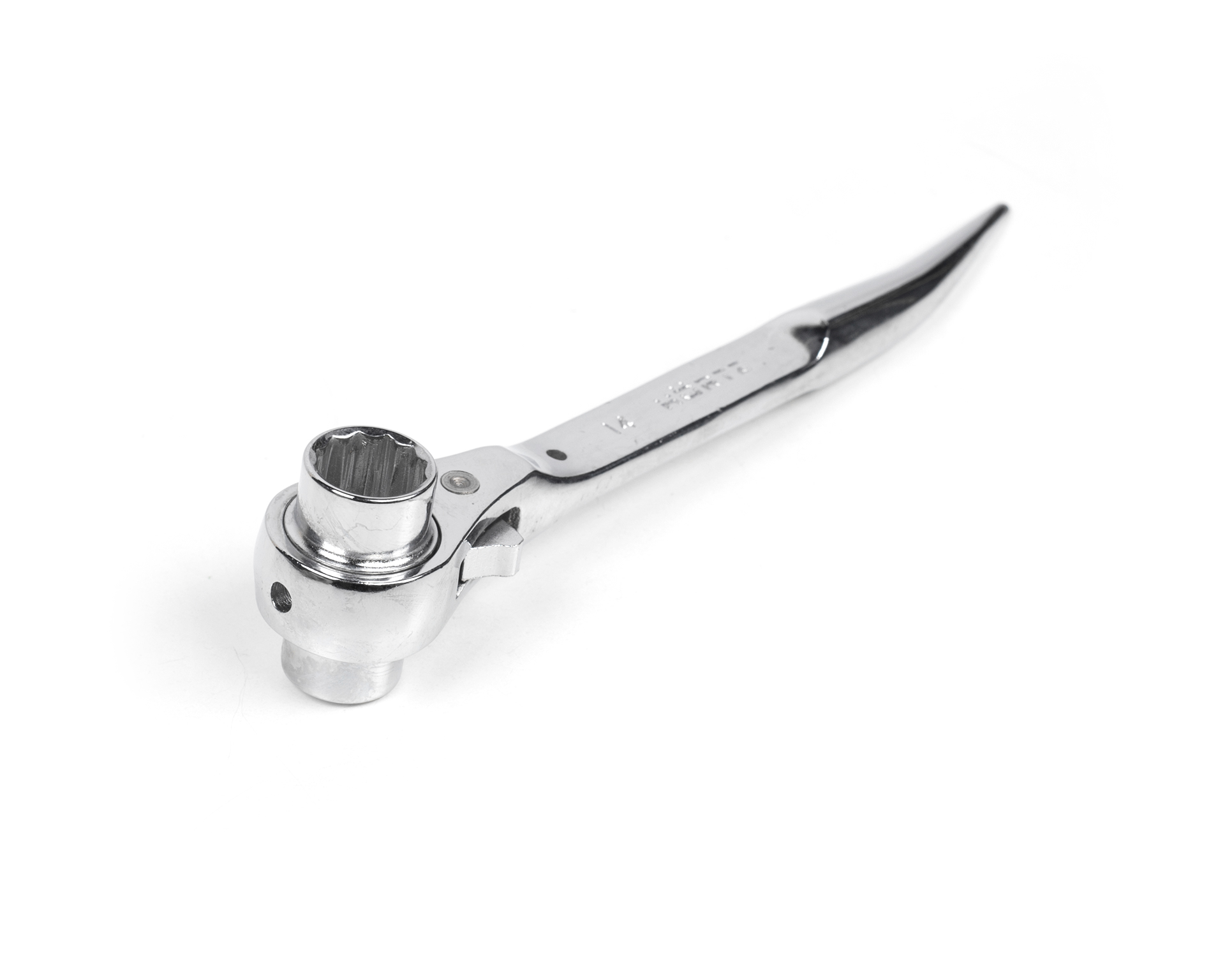 Ключ коликовый торцевой трещоточный 12х14 хром HORTZ