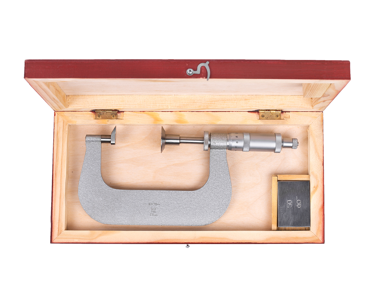 Микрометр зубомерный МЗ- 75 0,01 с усеченной пяткой кл.т.2 КировИнструмент