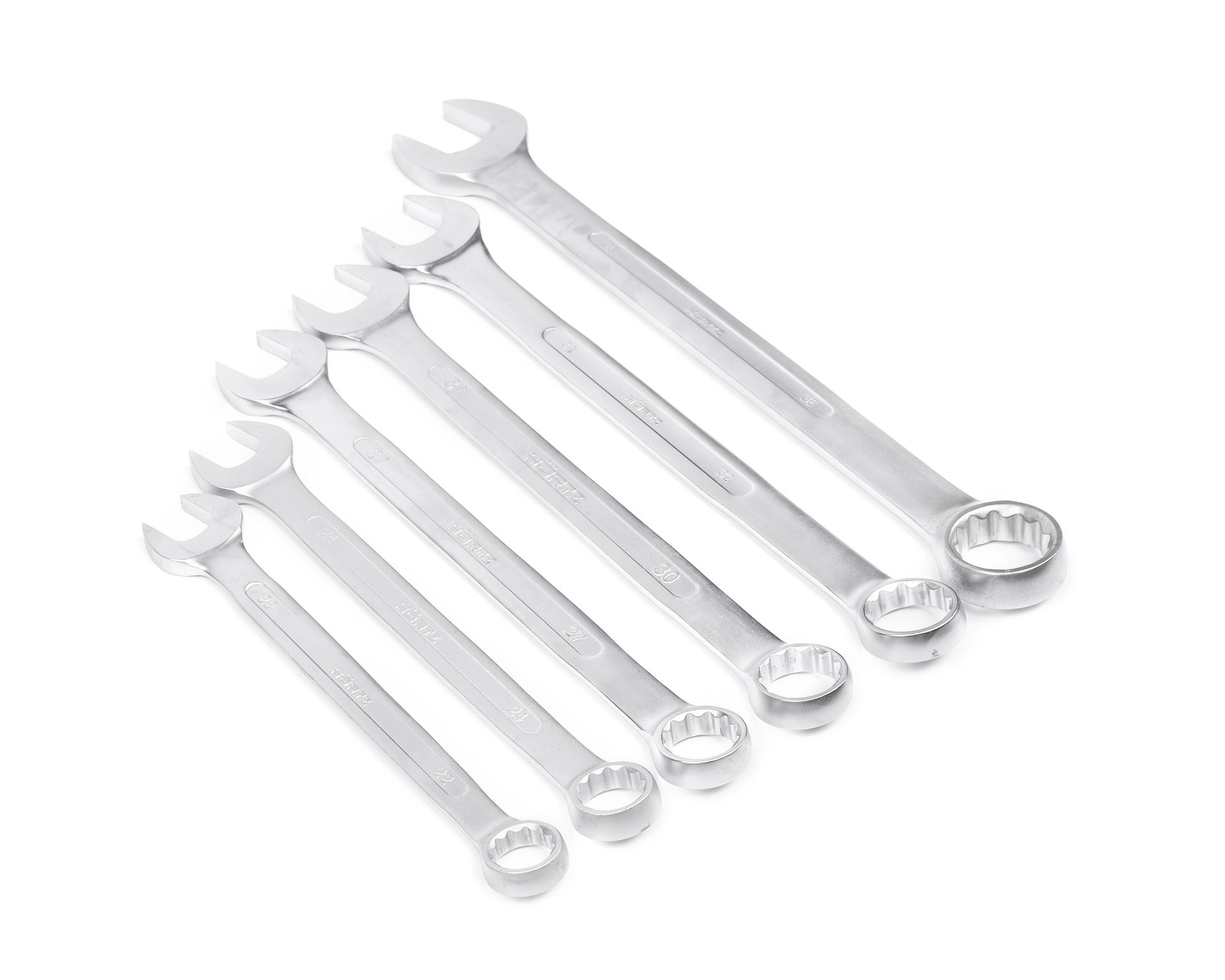 Набор ключей гаечных комбинированных 6 шт. (22-36) хром HORTZ