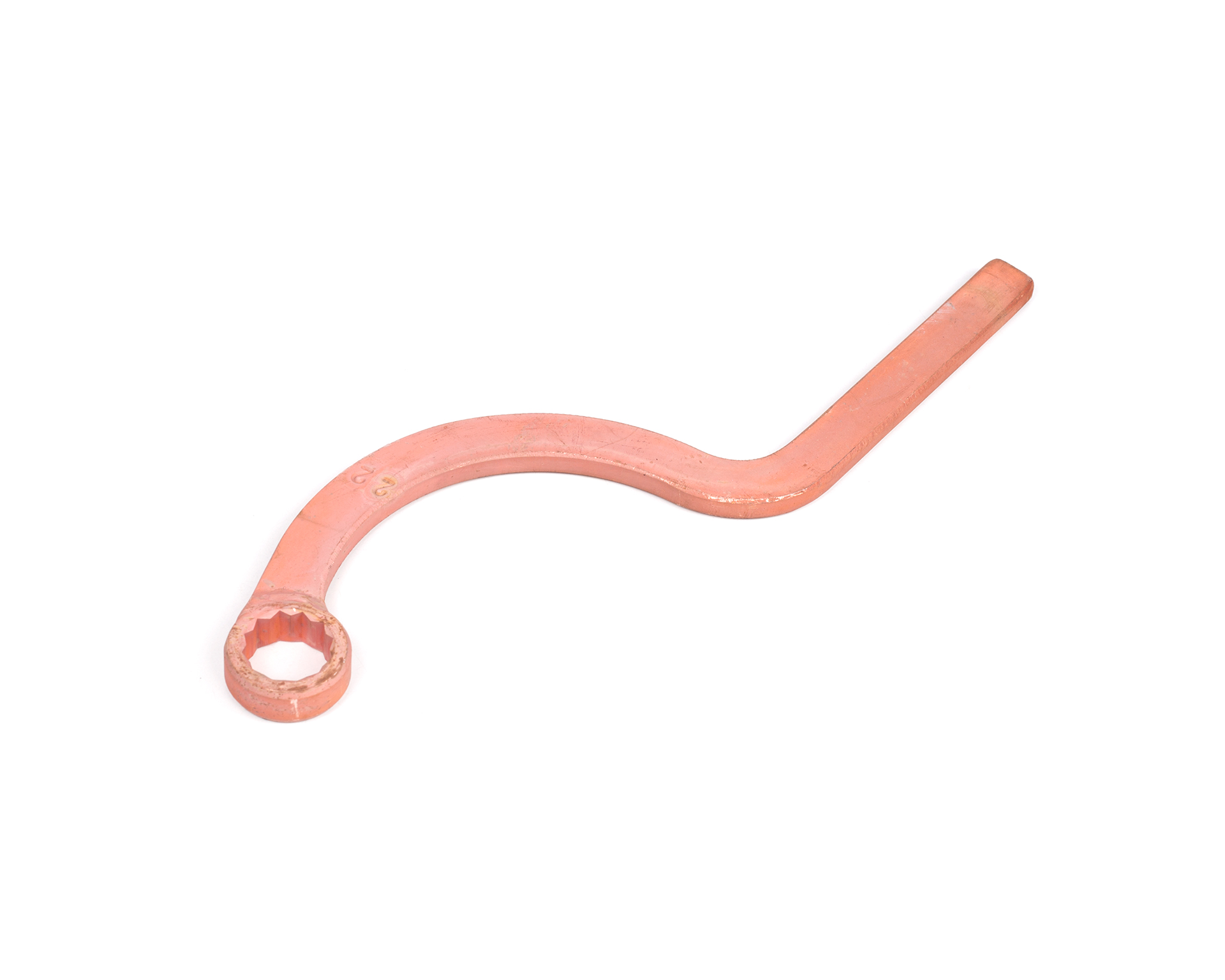 Ключ накидной серповидный 22 мм омеднение